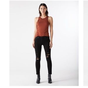 Black ripped AG jeans!